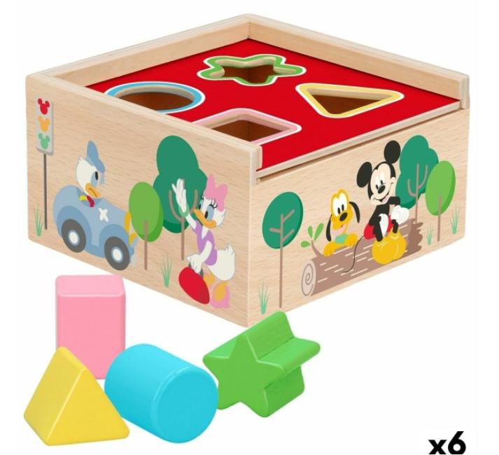 Child's Wooden Puzzle Disney 5 Pieces 13,5 x 7,5 x 13 cm (6 Units)